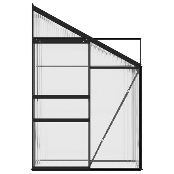 vidaXL Estufa 1,38 m&sup3; alum&iacute;nio antracite