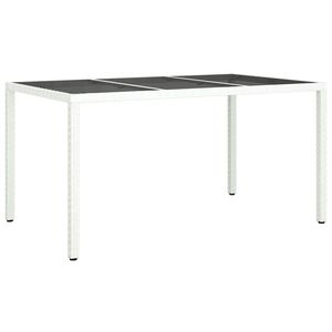 vidaXL Mesa de Jantar para Jardim Branco 150 x 90 x 75 cm