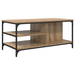vidaXL Mesa de centro Carvalho Artesanal 100 x 50 x 45 cm