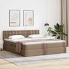 vidaXL Cama com Armazenamento Cappuccino 180 x 200 cm Couro Sint&eacute;tico