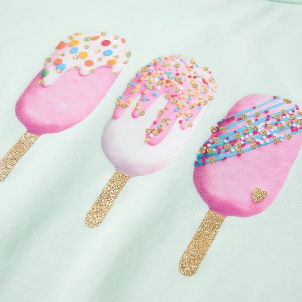 T-shirt infantil menta-claro 92