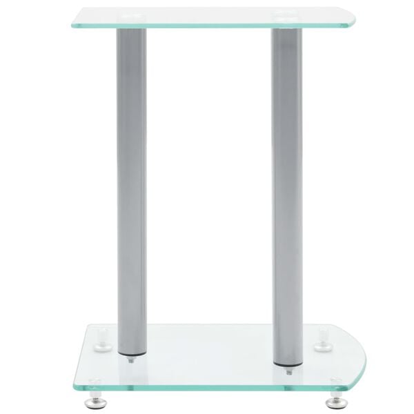 Suporte para alto-falantes de alumínio + vidro de segurança, 2 pcs