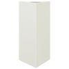 vidaXL Vaso/floreira de jardim triangular 40x34,5x70 cm a&ccedil;o branco