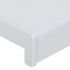 vidaXL Soleira de Janela Branco 120 x 10 x 4,5 cm PVC