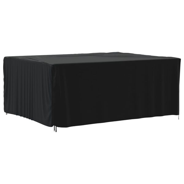 vidaXL Capa para mobili&aacute;rio de jardim 242x182x100 cm 420D oxford preto