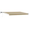 vidaXL Estrutura de Toldo Manual com LEDs 4,5 &times; 3 m