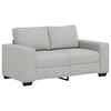 vidaXL Sof&aacute; de 2 lugares 160x77x82 cm tecido cinzento nublado