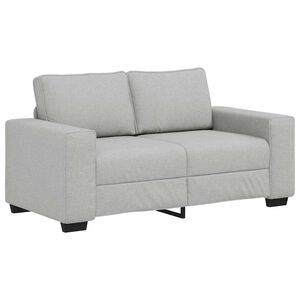 vidaXL Sof&aacute; de 2 lugares 160x77x82 cm tecido cinzento nublado