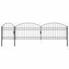 vidaXL Port&atilde;o de Cerca de Jardim com Topo Arqueado ASSEN 500 x 75 cm