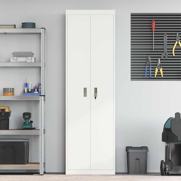 vidaXL Arm&aacute;rio de arruma&ccedil;&atilde;o 2 pcs Branco 60 x 40 x 200 cm