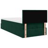 vidaXL Estrutura cama otomana colch&atilde;o 80x200 cm veludo verde escuro