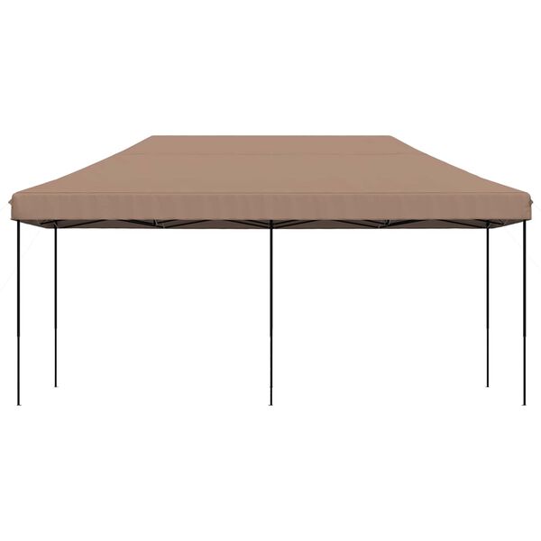 vidaXL Tenda de Festa Castanho 292 x 580 x 315 cm Tecido Oxford