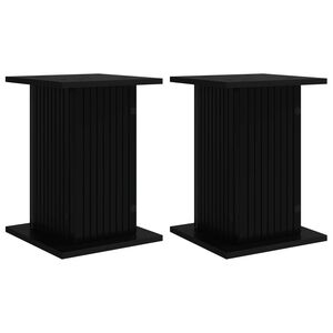 vidaXL Suporte para Plantas 2 unid. Preto 30,5 x 30 x 43 cm
