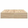 vidaXL Estrado de cama com arrumação Carvalho Sonoma 140 x 190 cm