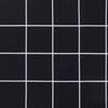 vidaXL Almofad&otilde;es p/ cadeira 4pcs 50x50x4cm tecido xadrez preto