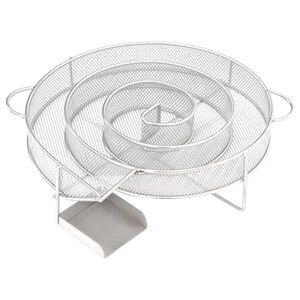vidaXL Gerador de fumo frio redondo 19,5 cm a&ccedil;o inoxid&aacute;vel