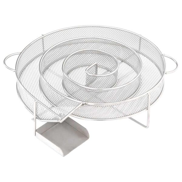 vidaXL Gerador de fumo frio redondo 19,5 cm a&ccedil;o inoxid&aacute;vel