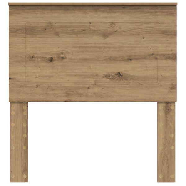 vidaXL Cabeceira Carvalho Artesanal 75 cm Madeira processada