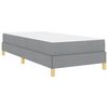 vidaXL Cama Box com colch&atilde;o Cinzento-claro 90 x 200 cm tecido