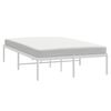 vidaXL Estrutura de cama 135x190 cm metal branco