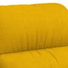 vidaXL Poltrona de massagens veludo amarelo