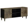 vidaXL M&oacute;vel TV cinzento claro 105x33,5x46 cm madeira mangueira maci&ccedil;a