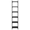 vidaXL Estante c/ 6 prateleiras 40x30x86 cm derivados de madeira preto