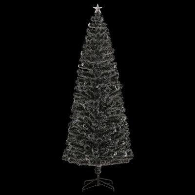 vidaXL Árvore de Natal pré-iluminada c/ suporte 240 cm fibra ótica