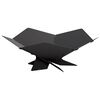 vidaXL Fire Pit Preto 53 x 53 x 18,5 cm A&ccedil;o