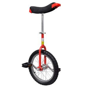 Monociclo ajust&aacute;vel de 16 polegadas vermelho