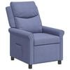vidaXL Poltrona reclin&aacute;vel Azul Jeans 69 x 93 x 102 cm Tecido