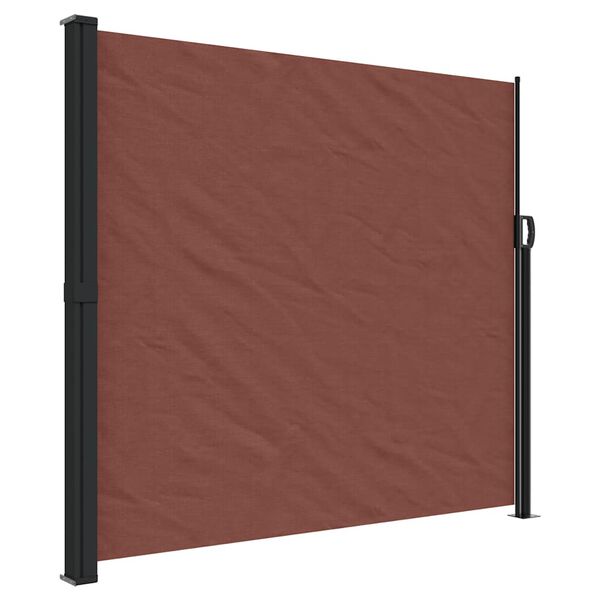 vidaXL Toldo lateral retrátil 180x300 cm castanho