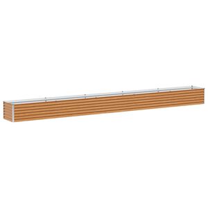 vidaXL Canteiro de jardim elevado 485 x 50 x 36 cm A&ccedil;o Galvanizado