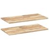vidaXL Prateleiras flutuantes 2pcs 80x40x2cm ac&aacute;cia maci&ccedil;a n&atilde;o tratada
