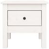 vidaXL Mesas de apoio 2 pcs 40x40x39 cm madeira de pinho maciça branco