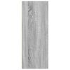 vidaXL Estante 40x30x77 cm derivados de madeira cinzento sonoma
