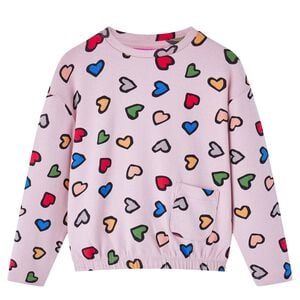 vidaXL Sweatshirt para crian&ccedil;a rosa 92