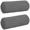 vidaXL Almofadas de Apoio 2 pcs Cinza Escuro &Oslash; 15 x 40 cm