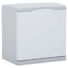 vidaXL Caixote de separa&ccedil;&atilde;o de res&iacute;duos 20 L 40x30x40 cm branco