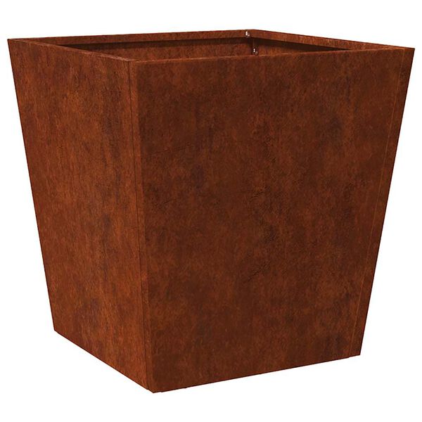 vidaXL Garden Planter 40x40x40 cm a&ccedil;o resistente &agrave;s intemp&eacute;ries