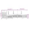 vidaXL 4 pcs conjunto lounge de jardim c/ almofadões vime PE antracite