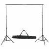 vidaXL Kit est&uacute;dio fotogr&aacute;fico com l&acirc;mpadas/sombrinhas/fundo/refletor