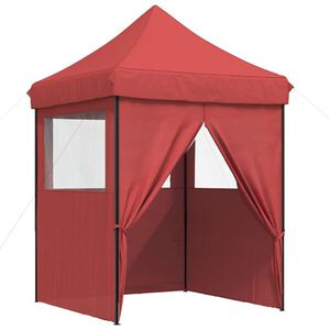 vidaXL Tenda para festas pop-up dobr&aacute;vel com 4 paredes laterais bord&ocirc;