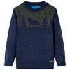 vidaXL Camisola de malha para crian&ccedil;a azul-marinho 92