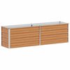 vidaXL Canteiro elevado de jardim 160x40x45cm a&ccedil;o galvanizado prateado