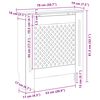vidaXL Cobertura de radiador MDF 78 cm