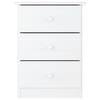 vidaXL Mesa de cabeceira ALTA 41x35x55,5 cm pinho maci&ccedil;o branco
