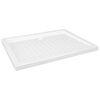 vidaXL Base de chuveiro com pontos 90x70x4 cm ABS branco