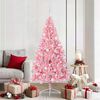 vidaXL &Aacute;rvore de Natal Artificial Pr&eacute;-iluminada Rosa 180 cm PVC