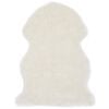 vidaXL Tapete em pele de carneiro artificial 60x90 cm branco
